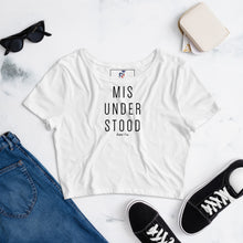 Load image into Gallery viewer, Rebel Tee Women’s MisUnderStood Crop Top Tee