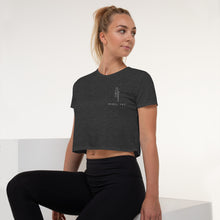 Load image into Gallery viewer, Rebel Tee Women&#39;s Embroidered Flowy Crop Tee
