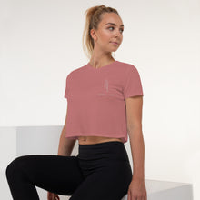 Load image into Gallery viewer, Rebel Tee Women&#39;s Embroidered Flowy Crop Tee