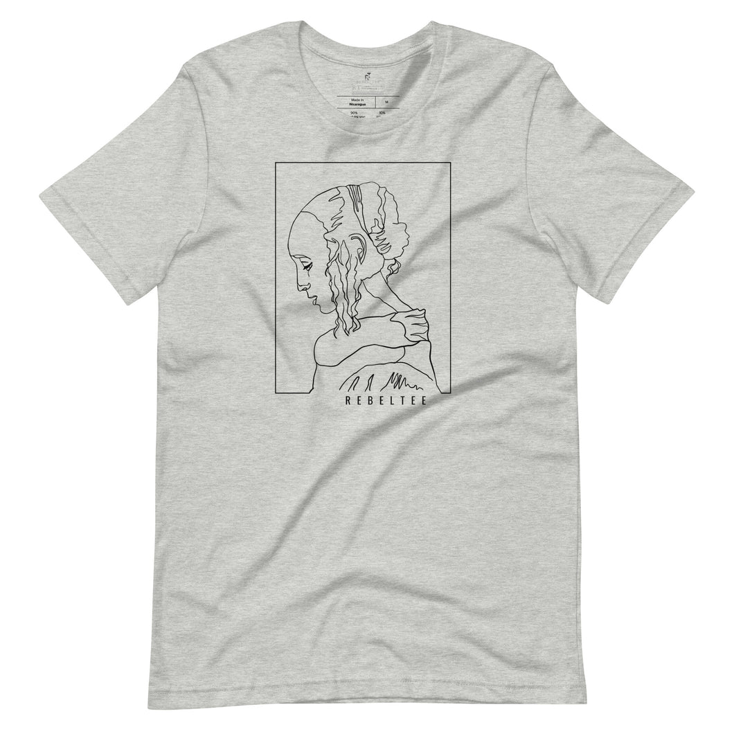Rebel Tee one line Art design Men T-Shirt