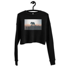 Load image into Gallery viewer, Women Elephant Surreal Crop Sweatshirt
