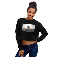 Load image into Gallery viewer, Women Elephant Surreal Crop Top Sweatshirt