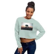 Load image into Gallery viewer, Women Elephant Surreal Crop Top Sweatshirt