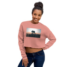 Load image into Gallery viewer, Women Elephant Surreal Crop Top Sweatshirt